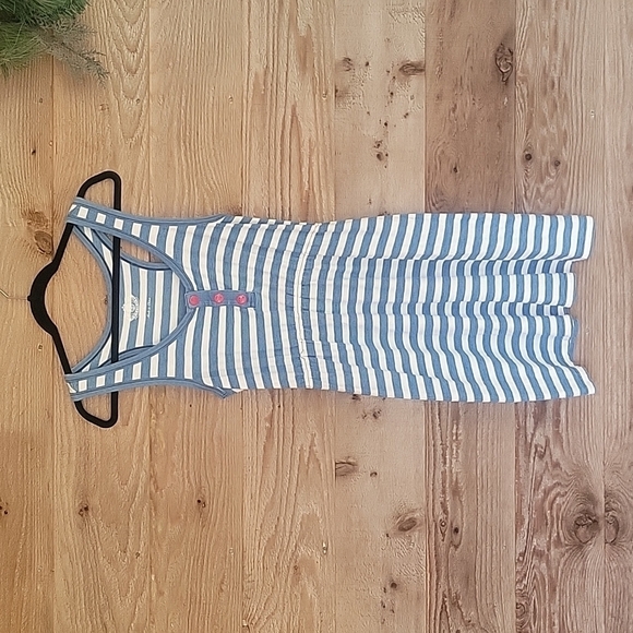 Juicy Couture Blue and White Striped Midi Dress Size Small - Picture 1 of 6